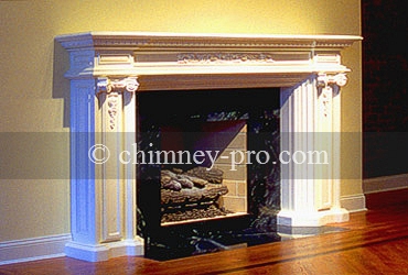 Restored Masonry Fireplace